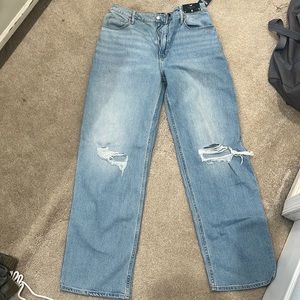 light blue dad jeans